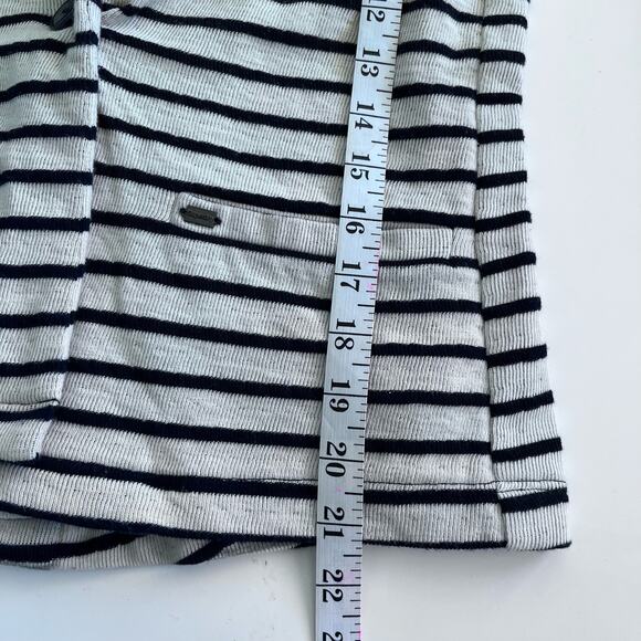 Superdry striped nautical ecru navy jersey blazer size Small - Picture 8 of 8